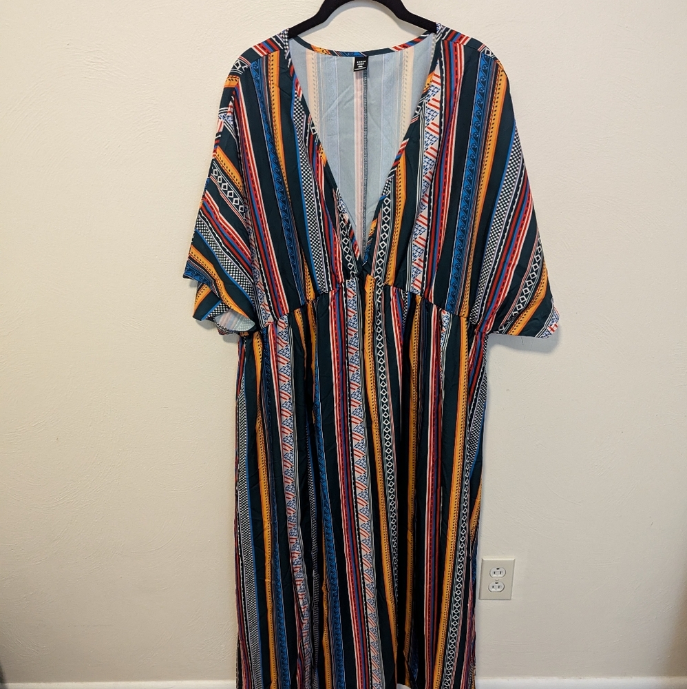 Shein stripped colorful dress